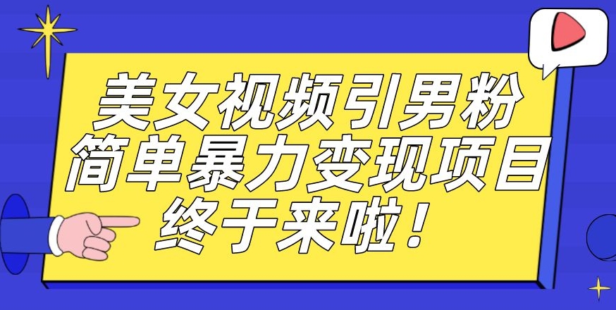 价值3980的男粉暴力引流变现项目，一部手机简单操作，新手小白轻松上手，每日收益500+【揭秘】-赚金金-技能学习分享
