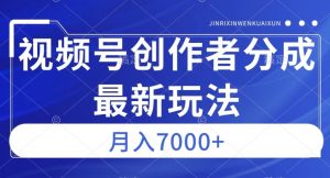 视频号广告分成新方向,作品制作简单,篇篇爆火,半月收益3000+【揭秘】-赚金金-技能学习分享