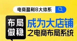 八大体系布局篇·布局做稳,成为大店的电商布局线上课-赚金金-技能学习分享