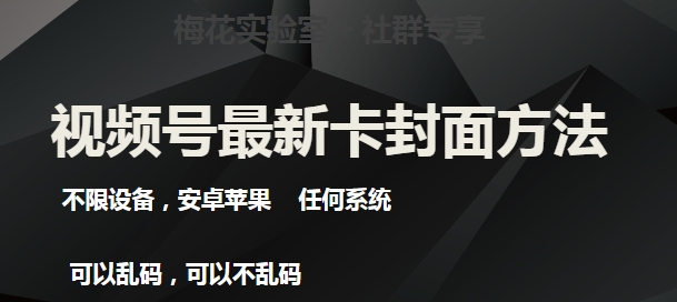 梅花实验室社群最新卡封面玩法3.0，不限设备，安卓苹果任何系统-赚金金-技能学习分享