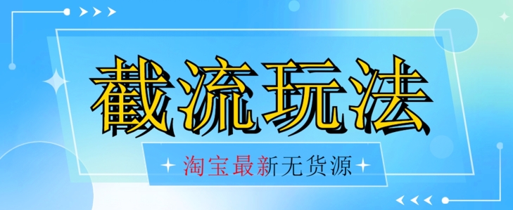 首发价值2980最新淘宝无货源不开车自然流超低成本截流玩法日入300+【揭秘】【1016更新】-赚金金-技能学习分享