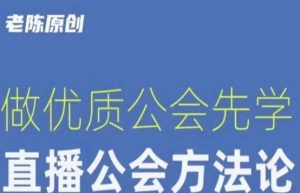 【猎杰老陈】直播公司老板学习课程，做优质公会先学直播公会方法论-赚金金-技能学习分享