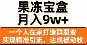 果冻宝盒,一个人在家打造群裂变,实现精准引流,达成被动收入,月入9w+-赚金金-技能学习分享