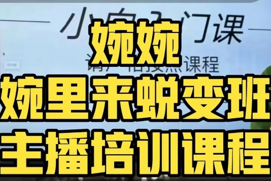 婉婉·婉里来蜕变班（主播课）全方位理解底层逻辑并灵活运用-赚金金-技能学习分享
