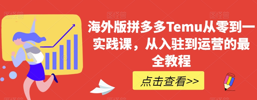 海外版拼多多Temu从零到一实践课，从入驻到运营的最全教程-赚金金-技能学习分享