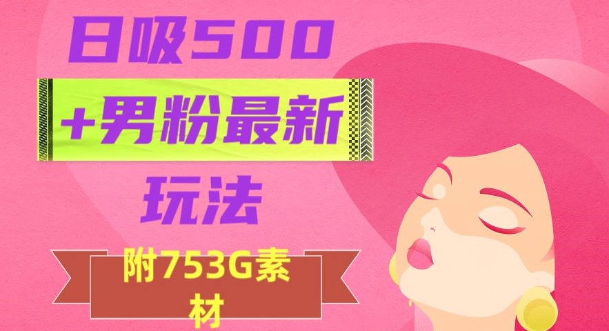 日吸500+男粉最新玩法，从作品制作到如何引流及后端变现，保姆级教程【揭秘】-赚金金-技能学习分享