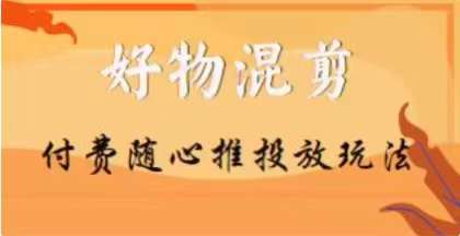 【万三】好物混剪付费随心推投放玩法，随心投放小课抖音教程-赚金金-技能学习分享