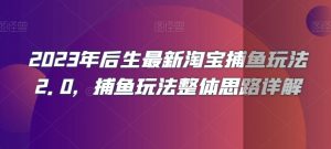 2023年后生最新淘宝捕鱼玩法2.0,捕鱼玩法整体思路详解-赚金金-技能学习分享