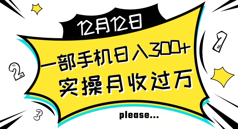 【全网变现首发】新手实操单号日入500+，渠道收益稳定，项目可批量放大【揭秘】-赚金金-技能学习分享