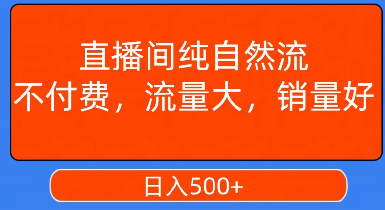 视频号直播间纯自然流，不付费，白嫖自然流，自然流量大，销售高，月入15000+【揭秘】-赚金金-技能学习分享