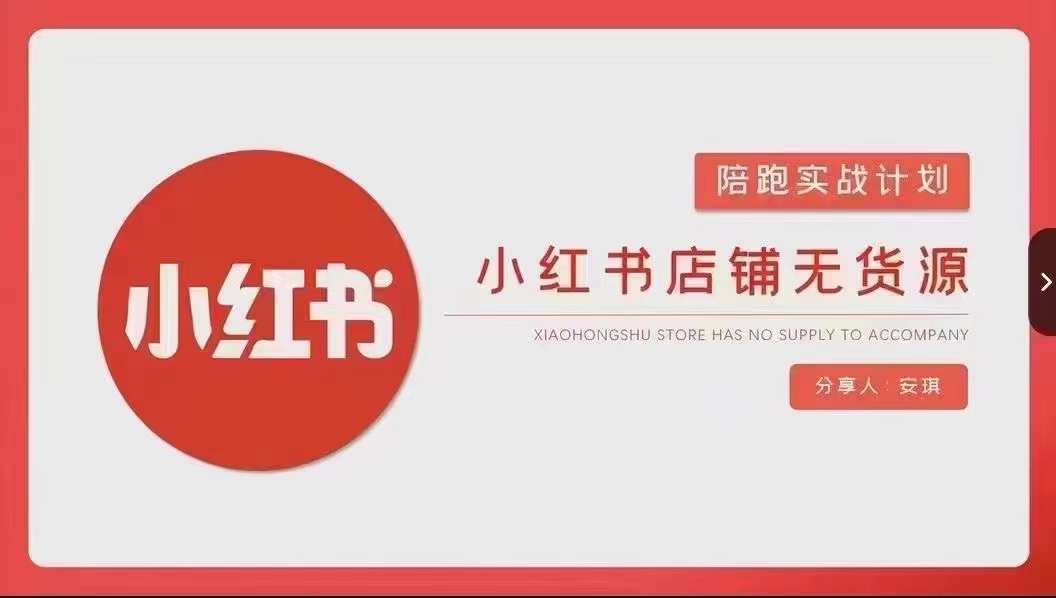 安琪-小红书店铺无货源实战,开店到售后全流程操作-赚金金-技能学习分享