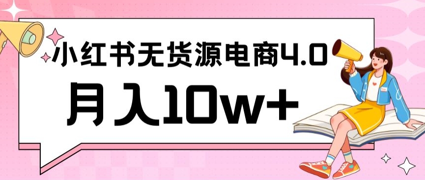 小红书新电商实战,无货源实操从0到1月入10w+联合抖音放大收益【揭秘】-赚金金-技能学习分享