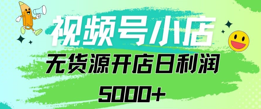 视频号无货源小店从0到1日订单量千单以上纯利润稳稳5000+【揭秘】-赚金金-技能学习分享