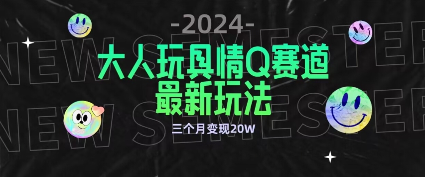 全新大人玩具情Q赛道合规新玩法，公转私域不封号流量多渠道变现，三个月变现20W【揭秘】-赚金金-技能学习分享
