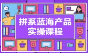 拼系冷门蓝海产品实操课程,从注册店铺到选品上架到流量维护环环相扣-赚金金-技能学习分享