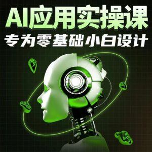 AI应用实操课,专为零基础小白设计-赚金金-技能学习分享
