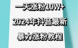抖音最新暴力涨粉教程,视频去重,一天涨粉10w+,效果太暴力了,刷新你们的认知【揭秘】-赚金金-技能学习分享