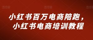 小红书百万电商陪跑,小红书电商培训教程-赚金金-技能学习分享