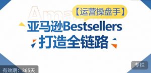 运营操盘手!亚马逊Bestsellers打造全链路,选品、Listing、广告投放全链路进阶优化-赚金金-技能学习分享