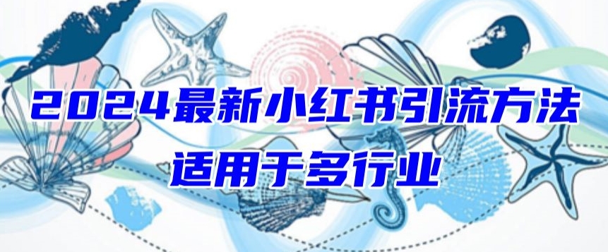 2024最新小红书引流，适用于任何行业，小白也可以轻松的打粉【揭秘】-赚金金-技能学习分享