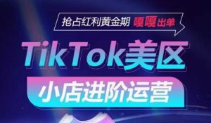 TikTok Shop美区小店进阶运营，抢占红利黄金期 嘎嘎出单-赚金金-技能学习分享