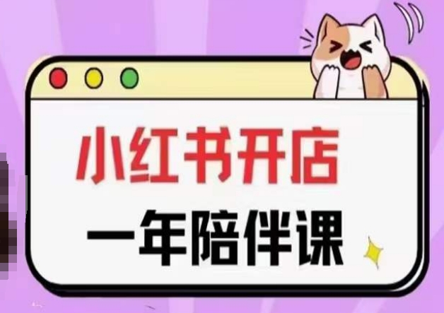 三九小红书开店一年陪伴课(更新)，从0到1玩赚小红书开店-赚金金-技能学习分享