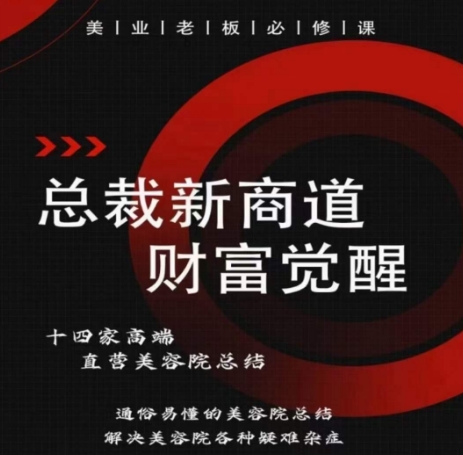 总裁新商道(美业老板必修课)，通俗易懂的美容院总结，解决美容院各种疑难杂症-赚金金-技能学习分享