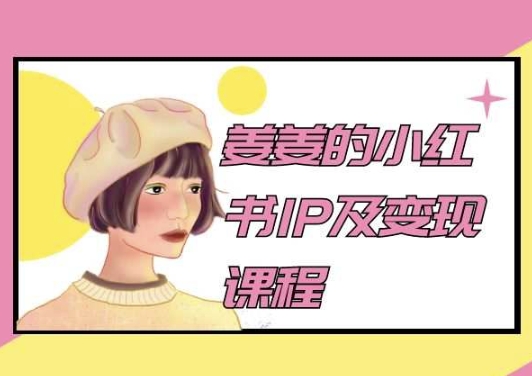 姜姜的小红书IP及变现课程，姜姜小红书2024-赚金金-技能学习分享
