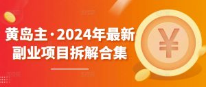 黄岛主·2024年最新副业项目拆解合集【无水印】-赚金金-技能学习分享