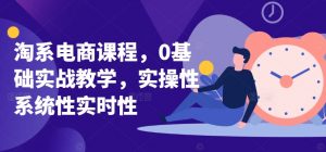 淘系电商课程,0基础实战教学,实操性系统性实时性-赚金金-技能学习分享