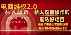 电商维权 4.0 如何做到月入 5 万+每天 1 小时新人也能快速上手【仅揭秘】-赚金金-技能学习分享