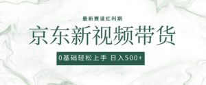 2024最新京东视频带货项目,最新0粉强开无脑搬运爆款玩法,小白轻松上手【揭秘】-赚金金-技能学习分享