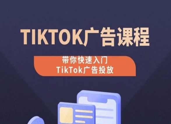 TikTok广告投放课程,从0-1实操课,带你快速入门TikTok广告投放-赚金金-技能学习分享