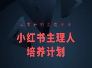 小红书课程简化版,从零开始走向专业,小红书主理人培养计划-赚金金-技能学习分享