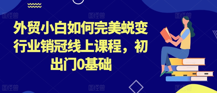 外贸小白如何完美蜕变行业销冠线上课程，初出门0基础-赚金金-技能学习分享