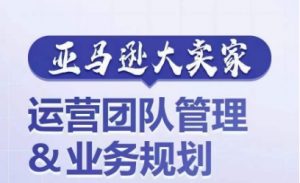 亚马逊大卖家-运营团队管理&业务规划,为你揭秘如何打造超强实力的运营团队-赚金金-技能学习分享