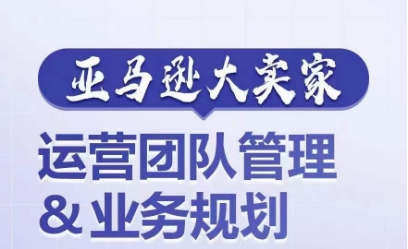 亚马逊大卖家-运营团队管理&业务规划,为你揭秘如何打造超强实力的运营团队-赚金金-技能学习分享