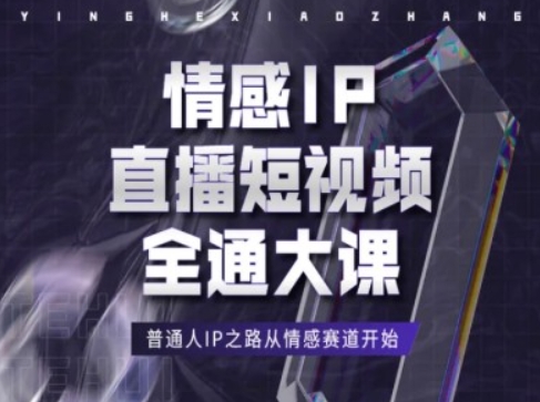 情感IP直播短视频全通大课，普通人IP之路从情感赛道开始-赚金金-技能学习分享