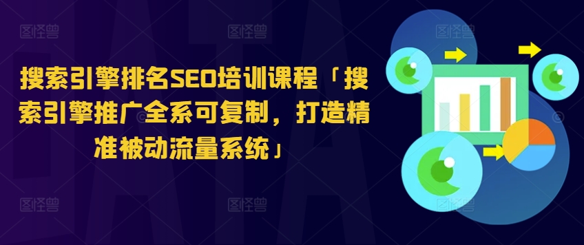 搜索引擎排名SEO培训课程「搜索引擎推广全系可复制，打造精准被动流量系统」-赚金金-技能学习分享