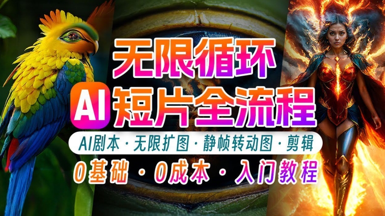 AI剪辑无限循环画面：新手轻松月入上万的秘技【揭秘】-赚金金-技能学习分享
