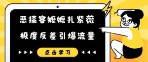 恶搞容嬷嬷扎紫薇短视频，极度反差引爆流量-赚金金-技能学习分享