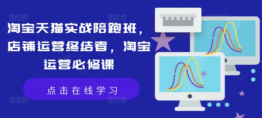 淘宝天猫实战陪跑班，店铺运营终结者，淘宝运营必修课-赚金金-技能学习分享