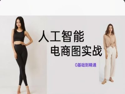 人工智能SD电商图实战，ai绘图0基础到精通-赚金金-技能学习分享
