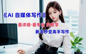 AI自媒体文章创作全网最详细教程,新手秒变写作高手,多方位发展-赚金金-技能学习分享