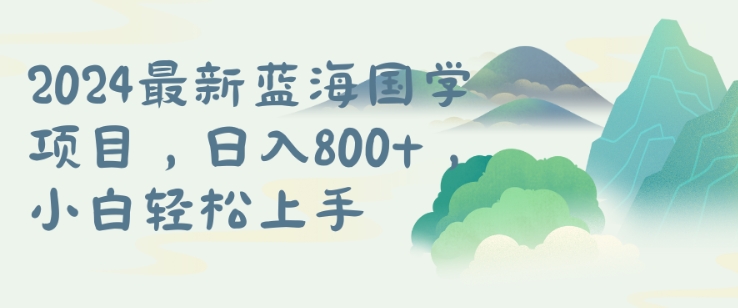 国学项目，长期蓝海可矩阵，从0-1的过程【揭秘】-赚金金-技能学习分享
