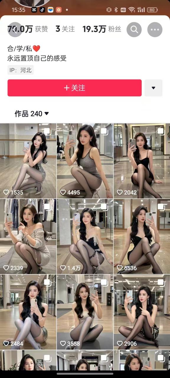外面卖399的AI美女图文玩法，涨粉贼快，几天就万粉了-赚金金-技能学习分享