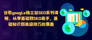 谷歌google独立站SEO系列课程,从零基础到SEO高手,基础知识到高级技巧的覆盖-赚金金-技能学习分享