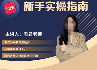 君君-小红书电商从入门到精通，新手实操指南-赚金金-技能学习分享