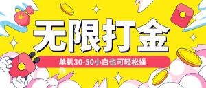各种平台无限打金玩法,单机30-50纯自撸玩法,适合小白【揭秘】-赚金金-技能学习分享