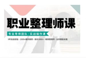 职业整理师培训(新版)，实战操作课-赚金金-技能学习分享